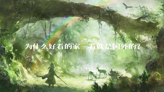 为什么好看的家一看就是国外的？