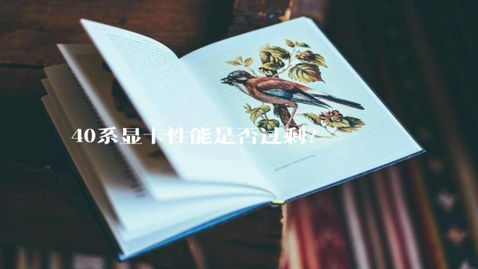 40系显卡性能是否过剩？