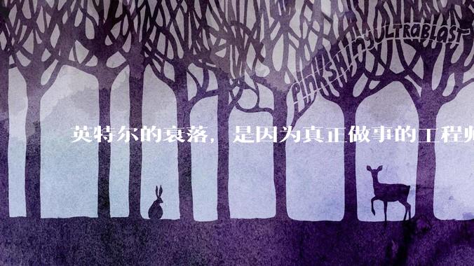 英特尔的衰落，是因为真正做事的工程师被挖了？还是公司战略出问题？
